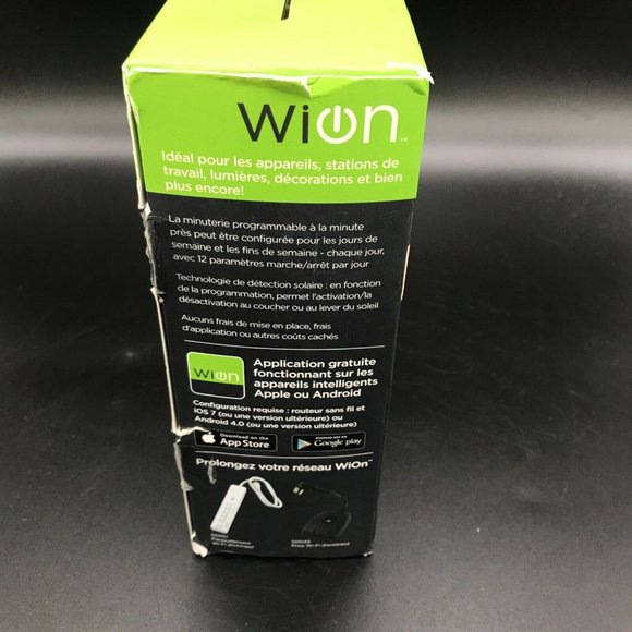 WiOn 50050 Indoor Wi-Fi Outlet, Wireless Switch, Programmable Timer w App - Picture 2 of 12